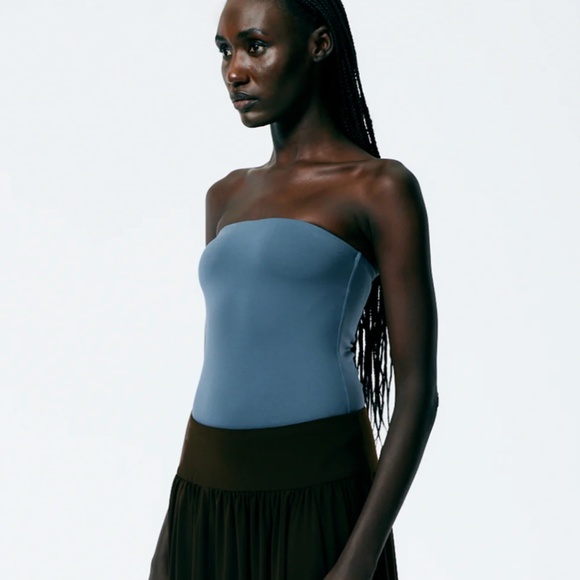 Tibi Nitro Jersey Strapless Bodysuit - Picture 2 of 4